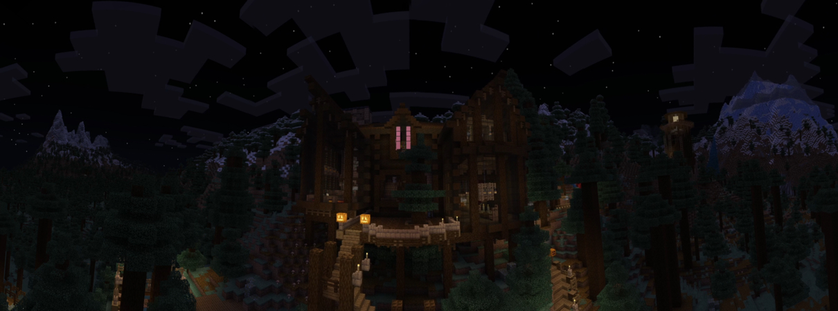 Cabin in The Woods forest panorama